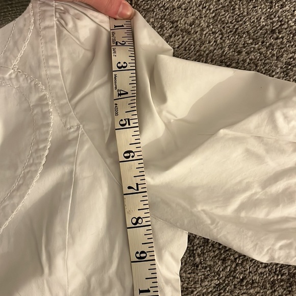 Anthropologie Elevenses White Collared Jacket - Picture 8 of 9